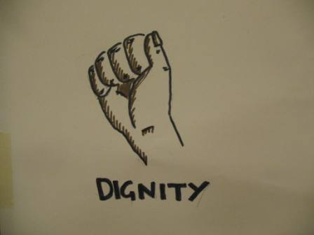 Fist of dignity